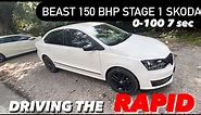 STAGE 1 TUNED SKODA RAPID 0-100 KM/H TEST, DRIVING EXPERIENCE 🔥🔥