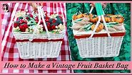 How to Make a Vintage Fruit Basket Bag - Pinup Crafting Tutorial with MonMon ft. Miss Vintage Orchid