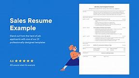 Sales Resume Examples & Writing Tips (2024)