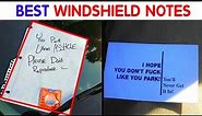 41 Funny Windshield Notes Left For Terrible Drivers | Funny Time