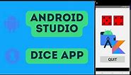 How to create a button in Android Studio. Lesson 1 // Dice roll app