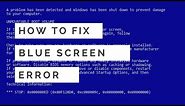 How to Fix Blue Screen Error Problem on Windows 7