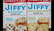 Jiffy Muffin Mix: Blueberry & Apple Cinnamon Review