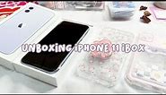 purple iPhone 11 ibox unboxing + accessories | Indonesia