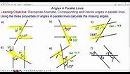 Angles in Parallel Lines | GCSE Maths | Mr Mathematics