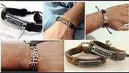 HOW To Make Leather Adjustable Bracelets at Home | men’s Jewelry ideas