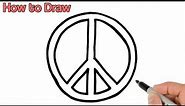 How to Draw Peace Symbol | Easy Drawing Lesson