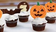 Halloween Pumpkin Chocolate Cupcake Toppers