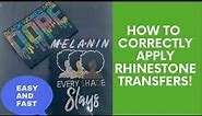 How To Apply Rhinestone Transfers