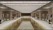 The first 24 karat gold leaf mosaic indoor pool.