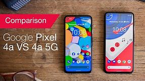 Pixel 4a vs Pixel 4a 5G comparison