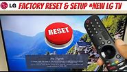 Factory Reset & Setup *New LG TV