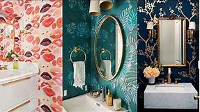 Bathroom Renovation with Wallpaper. 60+ Bathroom Wallpaper Inspiration Decor Ideas.