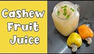 How to Make Cashew Fruit Juice | Cashew Apple Juice Preparation ASMR
