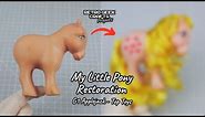 My Little Pony Vintage Toy Restoration: Applejack 'Renewed' (#mlp G1 1982 Hasbro/Top Toys) Clean!