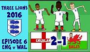 442OONS FRANCE EURO 2016 HIGHLIGHTS: England 2-1 Wales: Bale, Vardy and Sturridge goals!
