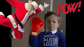 Kid Says He Will Uppercut Santa If He's On The Naughty List 😬😂