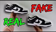 REAL VS FAKE! NIKE DUNK BLACK/WHITE (PANDA) COMPARISON!