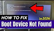 [FIXED] Boot Device Not Found Hard Disk 3F0 Error on HP Laptop/PC