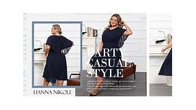 Women Plus Size Overlay Cape Sleeve Chiffon Cocktail Dress