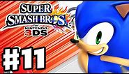 Super Smash Bros. 3DS - Gameplay Walkthrough Part 11 - Sonic! (Nintendo 3DS Gameplay)