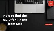 How to find the UDID for iPhone from Mac | How to find the UDID for an iOS device | UDID for iPhone