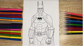 Superhero Batman coloring book