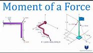 Moment of a Force | Mechanics Statics | (Learn to solve any question)