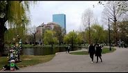 ⁴ᴷ⁶⁰ Walking Boston, MA: Boston Public Garden