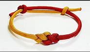 Paracord Tutorial: Adjustable Two Color Eternity Knot Paracord Friendship Bracelet