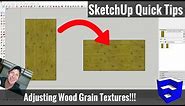 Changing Wood Grain Material Directions in SketchUp - SketchUp Tips for Woodworkers