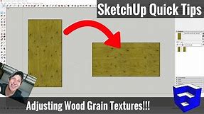 Changing Wood Grain Material Directions in SketchUp - SketchUp Tips for Woodworkers