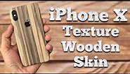 iPhone X Texture Wooden Skin