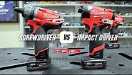 Milwaukee M12 Fuel Screwdriver (2402-20) vs Impact Driver (3453-20)