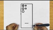 HOW TO DRAW SAMSUNG GALAXY S24 ULTRA | STEP BY STEP | DRAWING GALAXY S24 ULTRA