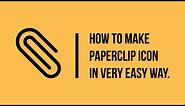 How to create paper clip icon in illustrator cc as soon as possible