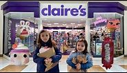 We are shopping at Claire’s ! so many cute stuff there ! Sanrio things , cute hair stuff , etc !