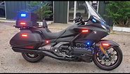 2020 Honda Goldwing Feniex Police Lights by EFS Houston Emergency Fleet Service