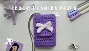 𐙚 ₊ ⊹ ♡ Crochet Coquette Camera Pouch/Case Tutorial
