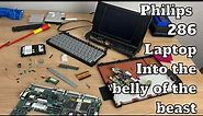Philips 286 laptop - into the belly of the beast