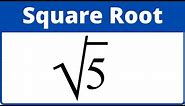 Square Root of 5 Simplified