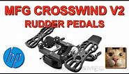MFG Crosswind V2 rudder pedals - setup & review