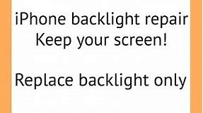 iPhone 7 / 7 plus screen backlight module repair | iFIX smartphone