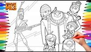 Despicable Me 3 Coloring Pages | Coloring Book Dru Gru Balthazar Minions | Art Videos for Kids