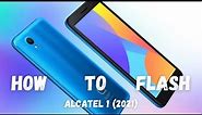 How to flash alcatel 1 2021 | flash file, firmware
