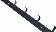 Black Wall Coat Hooks, Coat Rack Wall Mount with 5 Hooks for Hanging Hat Key Bag Kids Coat