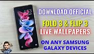 Download Official Live & Static Wallpapers Of Samsung Galaxy Z Fold 3 & Flip 3
