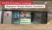 Inside SATS Premier Lounge - Singapore Changi Airport, Terminal 2 - Buffet Spread, Shower, Sections
