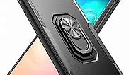 SUEJIA Galaxy S10 Plus Case with Kickstand, Hybrid Slim Fit Durable Shockproof Protective Case Magnetic Ring Car Mount Kickstand Hard Bumper Cover for Samsung Galaxy S10 Plus,Black