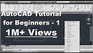 AutoCAD Tutorial for Beginners | Lesson - 1